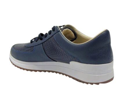 Tenis de cuero Melany Azul - Imagen 6