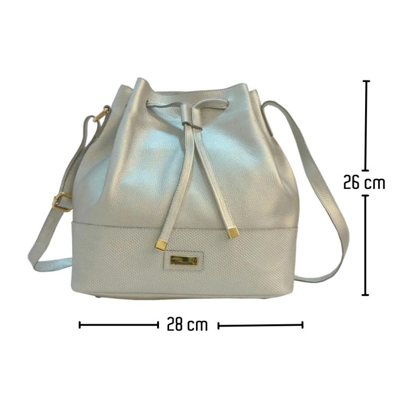 Bolso Manos Libres Dubai Azul x Boa Oro - Imagen 4