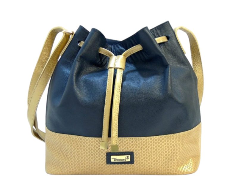 Bolso Manos Libres Dubai Azul x Boa Oro