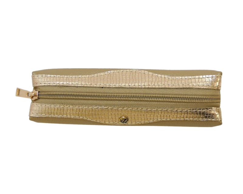 Portalapiz en cuero Folia Tokay Oro