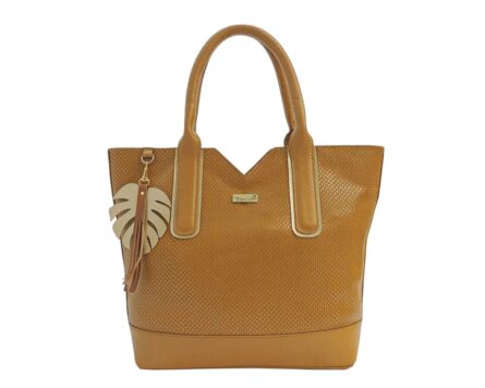 Bolso en Cuero Dalia Miel x Oro