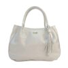 Bolso en cuero Luciana Yute Plata