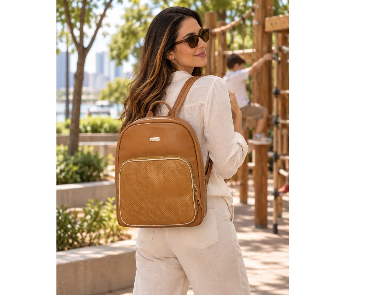 Morral Portatil Bella Grande Geco Miel - Imagen 2