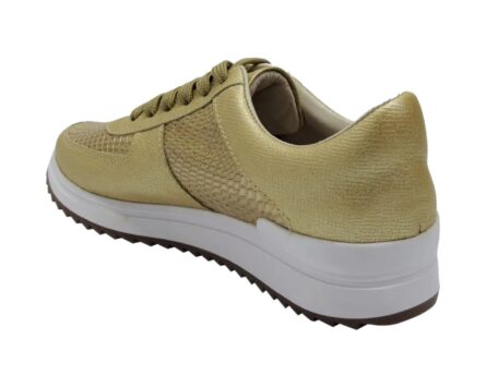 Tenis de cuero Melany Geco Oro - Imagen 4