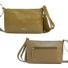 Bolso en Cuero Manos Libres Pepa Geco Taupe