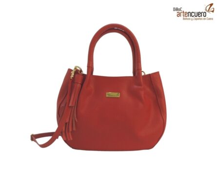 Bolso Manos Libres Mini Luciana Yute Rojo