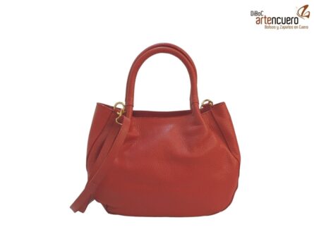 Bolso Manos Libres Mini Luciana Yute Rojo - Imagen 2