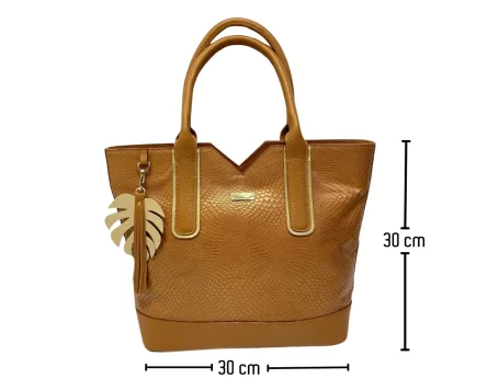 Bolso de Cuero Dalia Yute Miel - Imagen 6