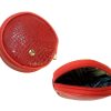 Monedero en Cuero Galleta Lacost Rojo