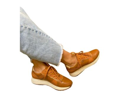 Alternative view of Tenis de cuero Noa Miel x Oro