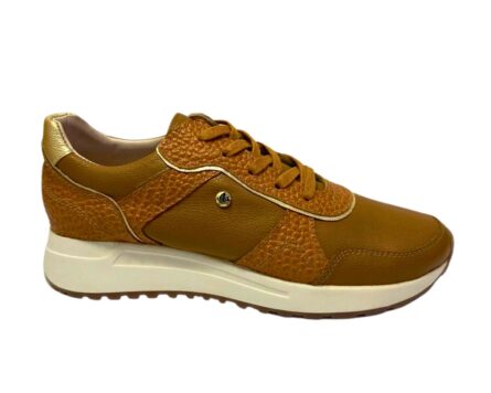 Tenis de cuero Noa Miel x Oro - Imagen 3