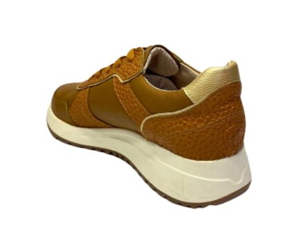 Tenis de cuero Noa Miel x Oro - Imagen 5