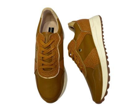 Tenis de cuero Noa Miel x Oro - Imagen 6