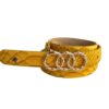 Correa Diamante Pton Amarillo Mostaza