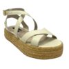 Sandalia en Cuero y Yute Nemesis Beige