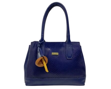 Bolso en cuero Lirio Azul