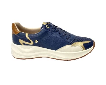 Tenis en cuero Betty Azul - Imagen 4