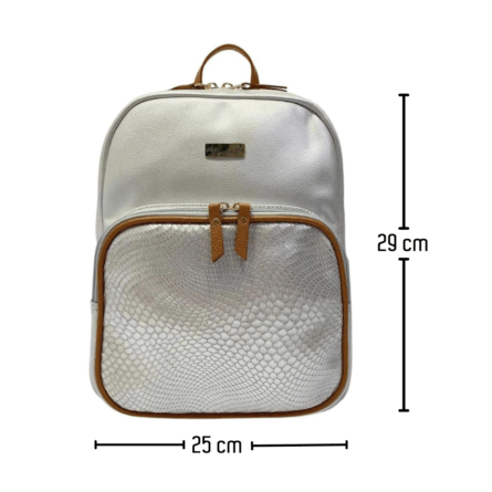 Morral en cuero Mini Bella Geco - Rojo - Imagen 5