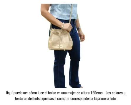 Bolso Manos Libres Antonia Yute Oro - Imagen 2