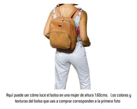 Morral en cuero Mini Bella Geco - Rojo - Imagen 6