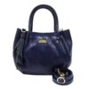Bolso en cuero Manos libres Mini luciana Gco - Azul