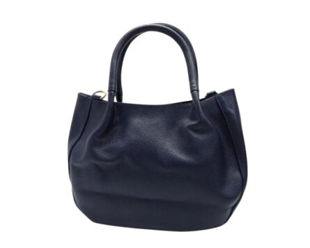 Bolso en cuero Manos libres Mini luciana Gco - Azul - Imagen 3