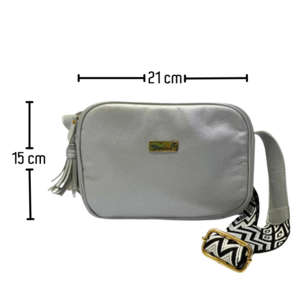 Bolso Manos Libres Marcia Miel Reata Plano - Imagen 6