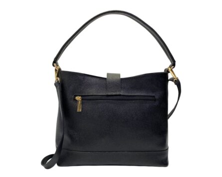 Bolso en Cuero Andreina Pitón Negro - Imagen 6