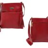 Bolso en cuero Manos Libres  Molly Piton Rojo