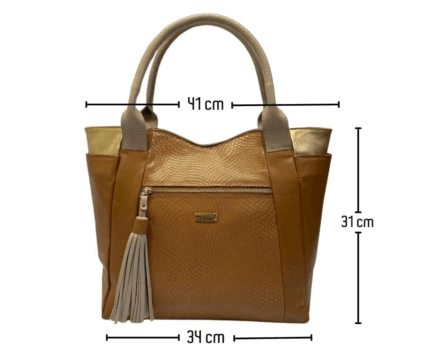 Bolso en Cuero Flora Gco - Azul - Imagen 10