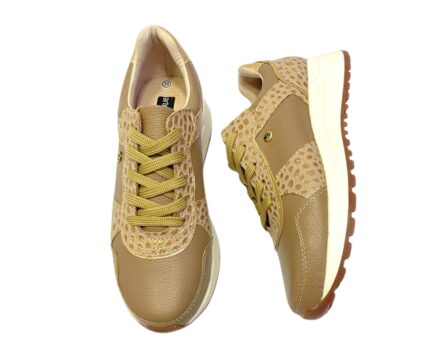 Tenis de cuero Noa Taupé - Imagen 4