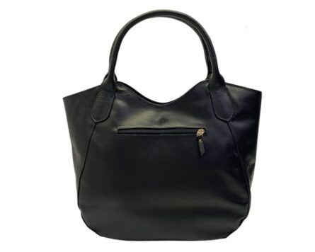 Bolso en cuero Lucero Geco Negro x Miel - Imagen 5