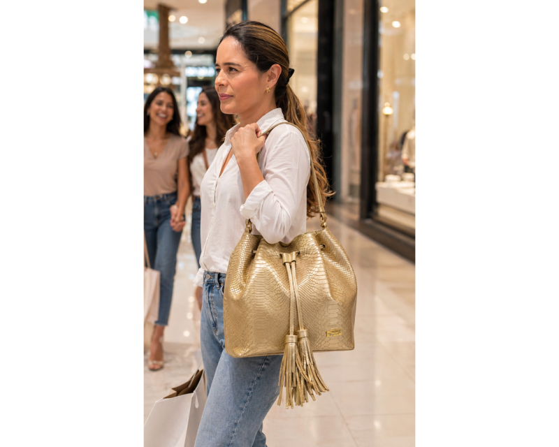Alternative view of Bolso Manos Libres Bonanza Piton Oro