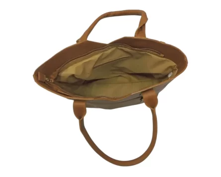 Bolso de Cuero Dalia Yute Miel - Imagen 4