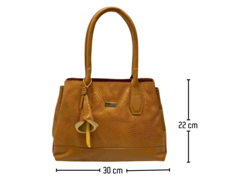 Bolso en cuero Lirio Mimbre Vino - Imagen 8