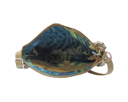 Bolso en Cuero Manos Libres Pepa Piton Negro - Imagen 3