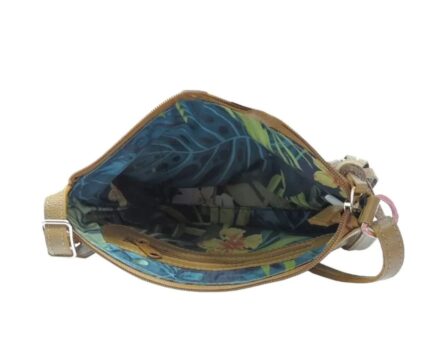 Bolso en Cuero Manos Libres Pepa Geco Taupe - Imagen 4