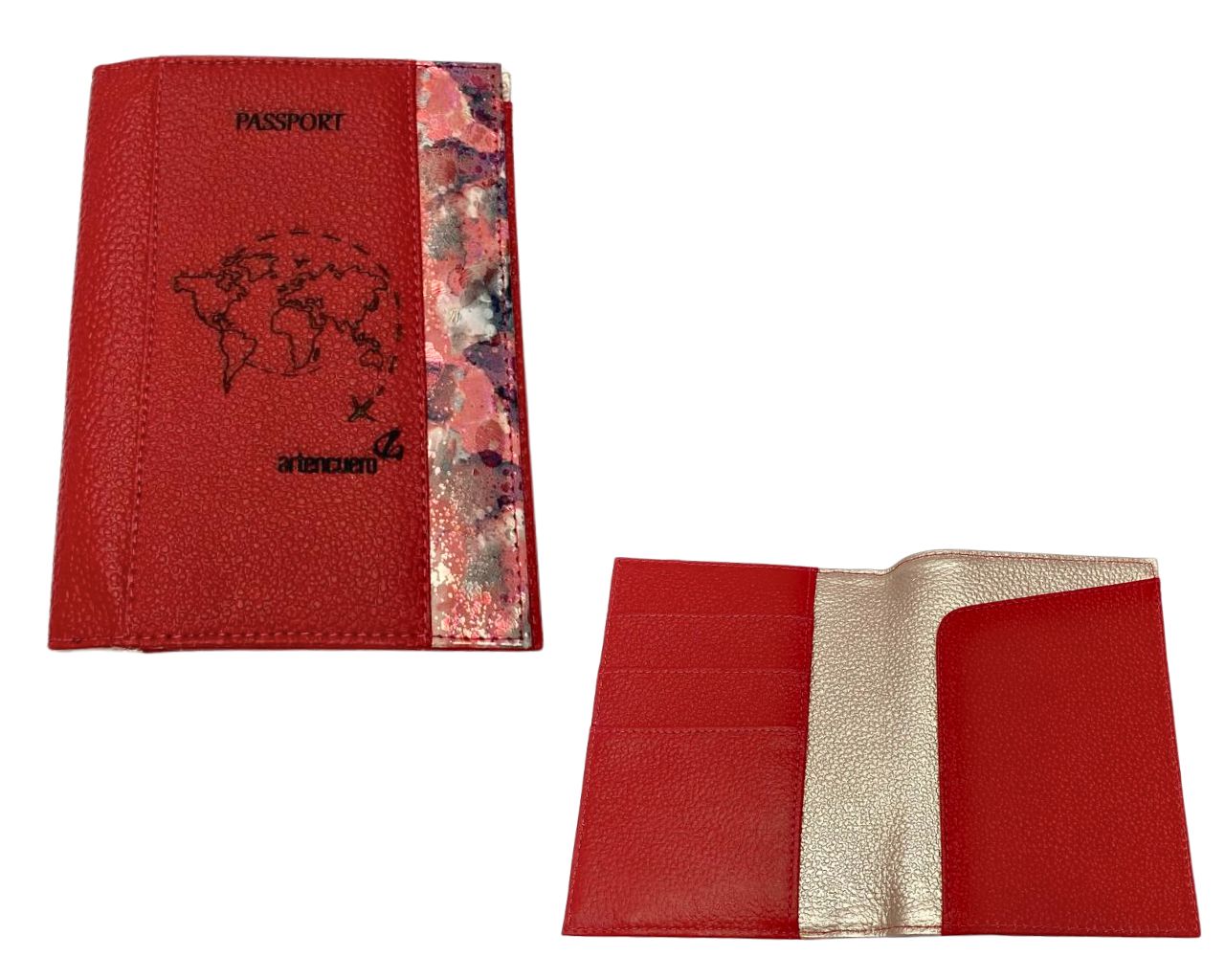Portapasaporte Nury Rojo
