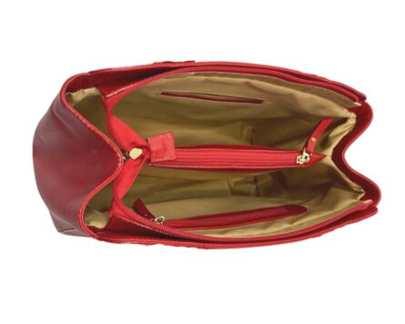 Bolso en cuero Duna Geco Rojo - Imagen 7