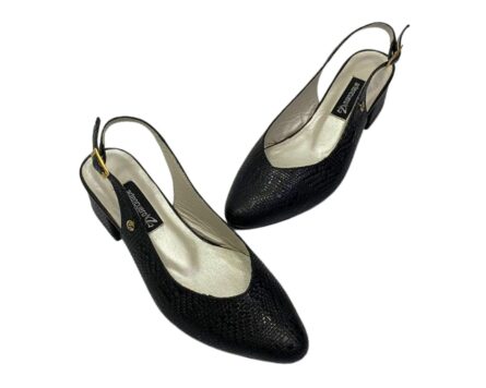Calzado en cuero Afrodita Vener Negro Tacón 3.5 cm - Imagen 5