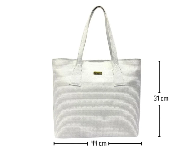 Bolso de cuero Rosi Tokai Blanco - Imagen 6