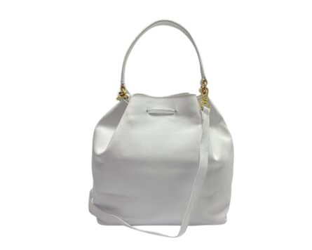 Bolso en Cuero Manos Libres Bonanza Blanco snake - Imagen 5