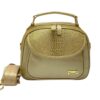 Bolso en Cuero Manos Libres Mary Geco Oro