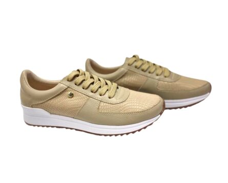 Tenis en Cuero Melany Geco Taupé - Imagen 6