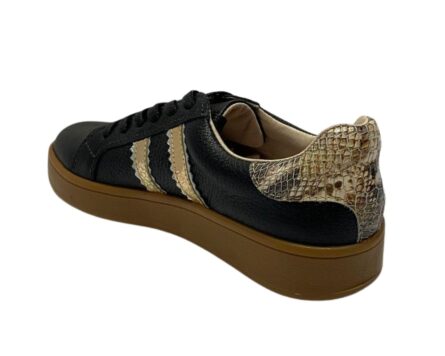 Tenis en Cuero Ava Negro - Imagen 5