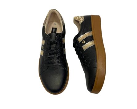 Tenis en Cuero Ava Negro - Imagen 6