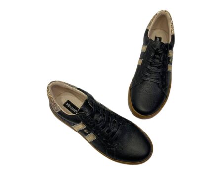 Tenis en Cuero Ava Negro - Imagen 7