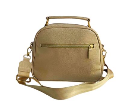 Bolso en Cuero Manos Libres Mary Taupé - Imagen 5