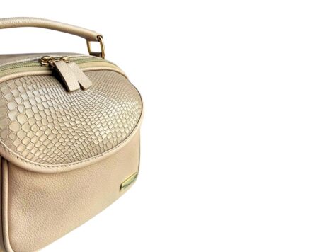 Bolso en Cuero Manos Libres Mary Taupé - Imagen 8