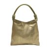 Bolso en Cuero Savvanah Snake Oro